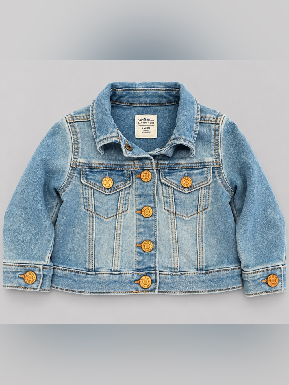 babyGap Girls 2T Light Wash Denim Jean Jacket